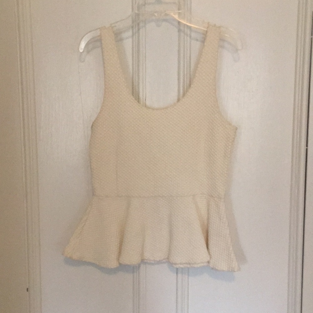 Anthropologie scoop peplum tank